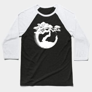 'Bonsai Tree Enso Circle' Cool Japanese Tree Baseball T-Shirt